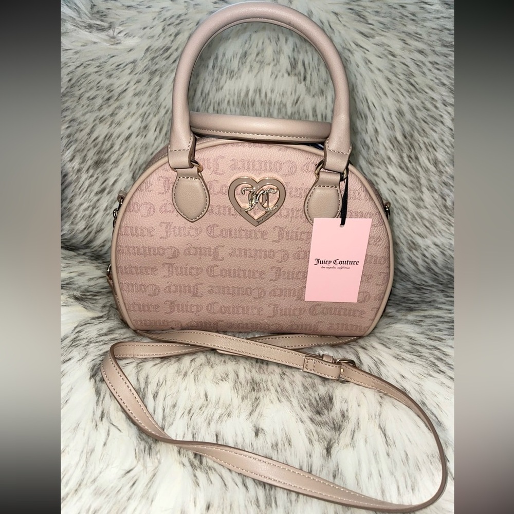 NWT NWT Juicy Couture Gothic Dots Cafe Flawless Dome Satchel $90